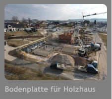 Bodenplatte für Holzhaus